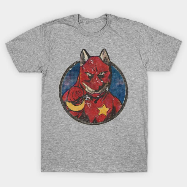 Golden Age Red Guarddog T-Shirt by ThirteenthFloor